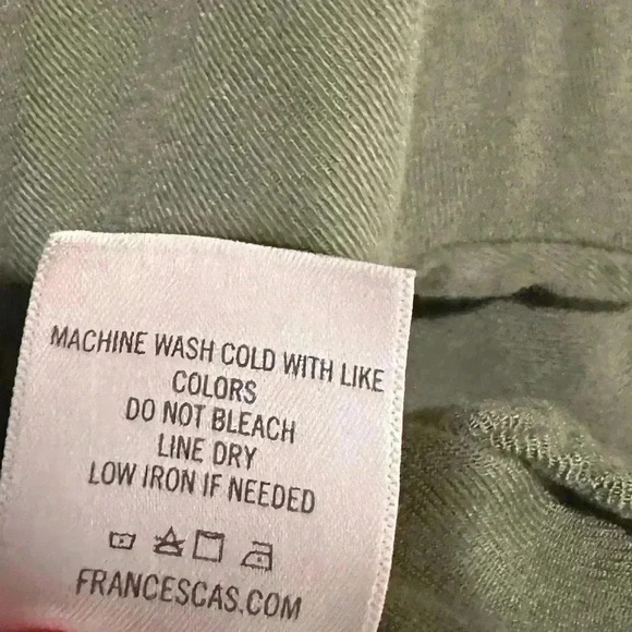 Harper Heritage green blouse women’s Size Small 100% Rayon Francesca’s - Picture 4 of 7